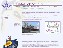 Tablet Screenshot of crystalsunstudio.com